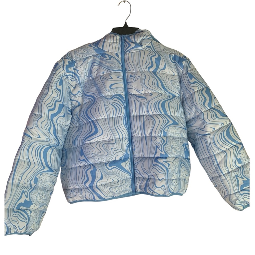 Target wild fable hooded cropped puffer jacket